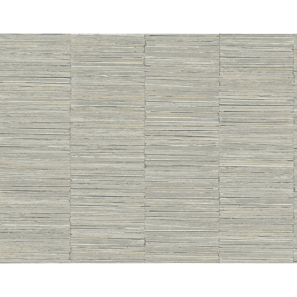 A-Street Prints Jenga Grey Striped Column Wallpaper