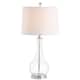 SAFAVIEH Lighting Finnley 28-inch Crackle Glass LED Table Lamp. - 14" W x 14" D x 28" H