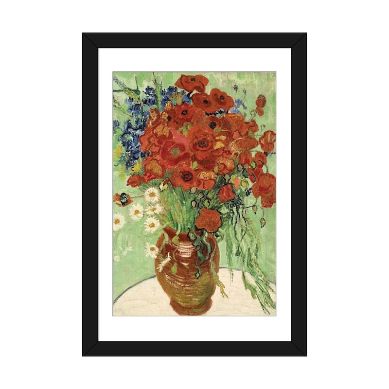 iCanvas "Vase with Daisies and Poppies" by Vincent van Gogh