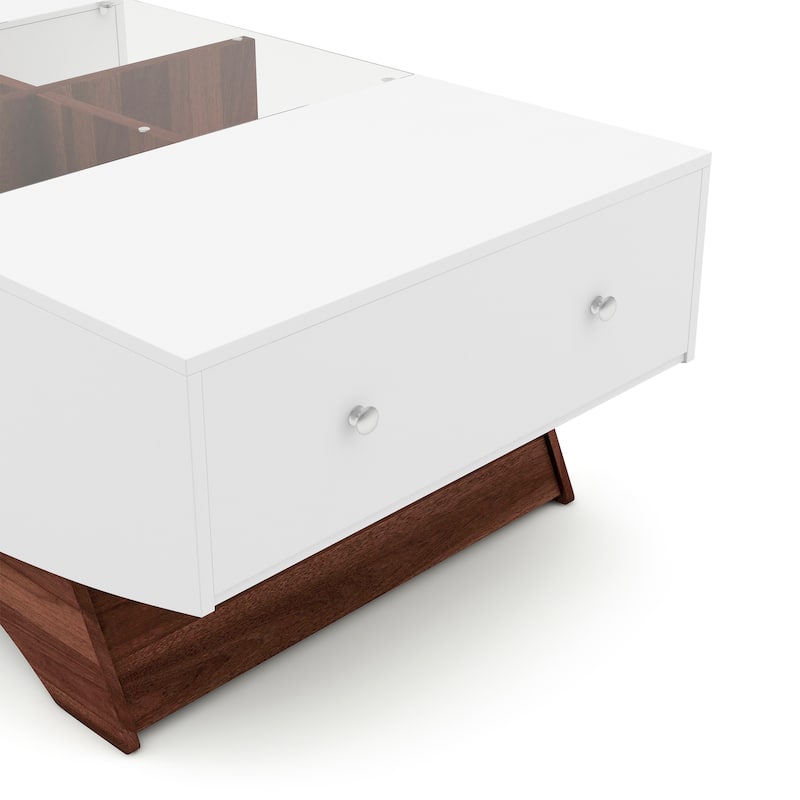 DH BASIC Modern 48" Hidden Storage Coffee Table by Denhour
