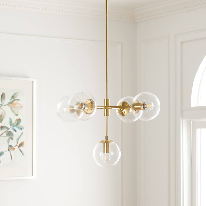 SAFAVIEH Lighting Camaria Chandelier - Gold - 23"W x 23"D x 15"H