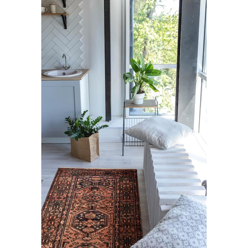 ECARPETGALLERY Hand-knotted Andelz Copper Wool Rug - 3'5 x 6'5