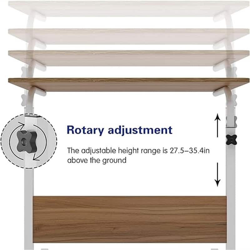 Rolling Desk Adjustable Standing Desk