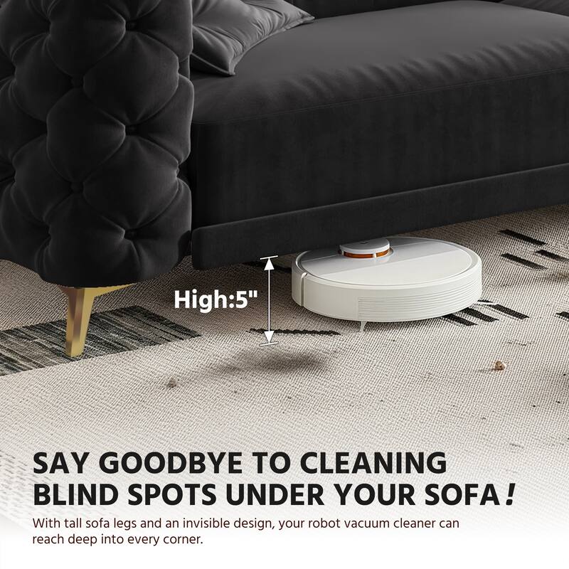 97.7" 3-in-1 Convertible Sleeper Sofa, Pull Out Sofa Bed with Ottoman, 4-Seater for Small Spaces & Apartments