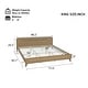preview thumbnail 79 of 103, Rustic Pine Wood Bed Frame Low-Profile Platform Bed with Panel Headboard Solid Wood Slat Support and Extra Wide Thickened Legs