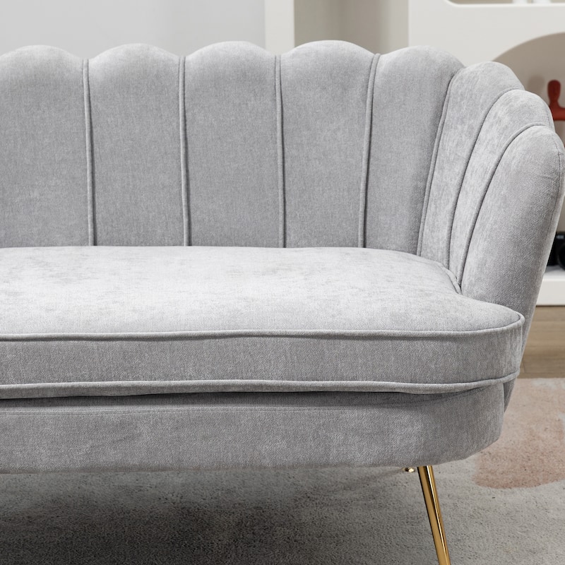 59"W Mid-century Modern Tufted Loveseat Upholstered Sofa