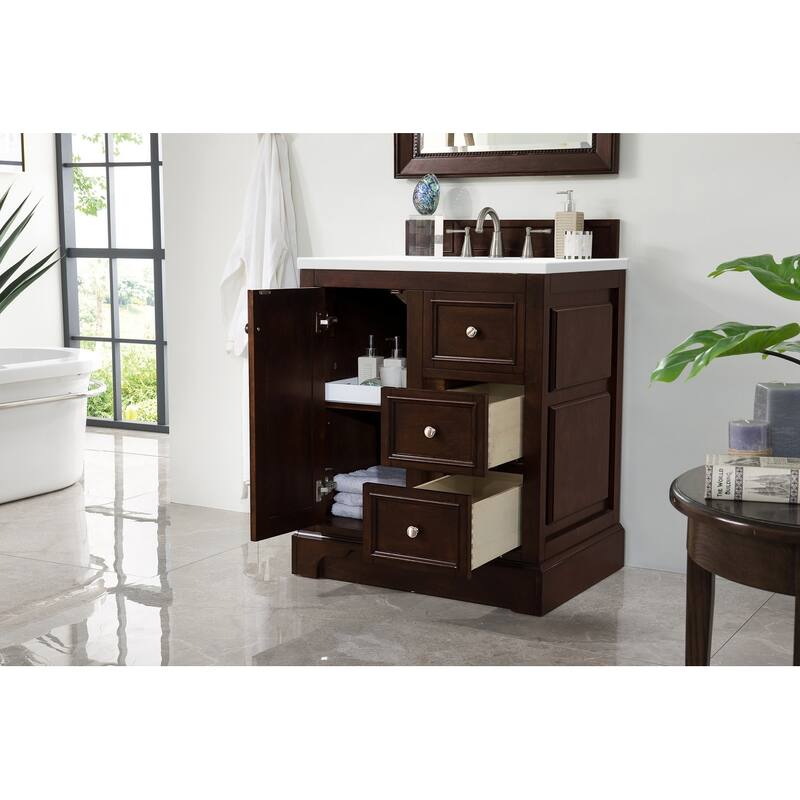 James Martin Vanities 825-V30-3WZ De Soto 30" Free Standing Single