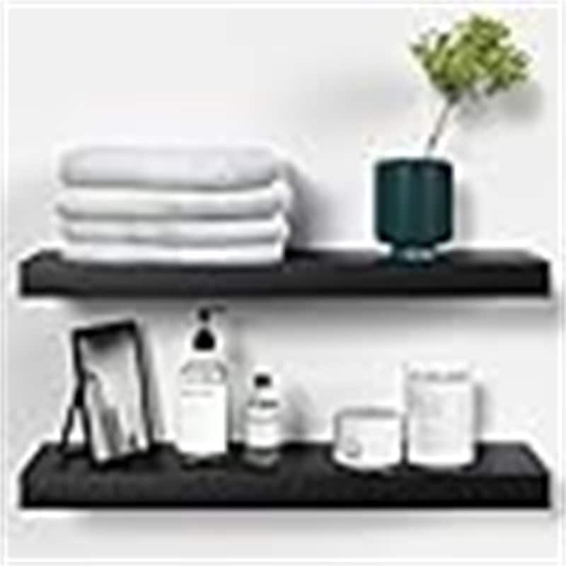 Floating Shelves 24 inch - 6.5"D x 24"W x 1.75"H - Black