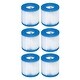 preview thumbnail 2 of 6, Intex Metal Frame Outdoor Pool Set with Cover & Type H Filter Cartridge (6 pack) - 49