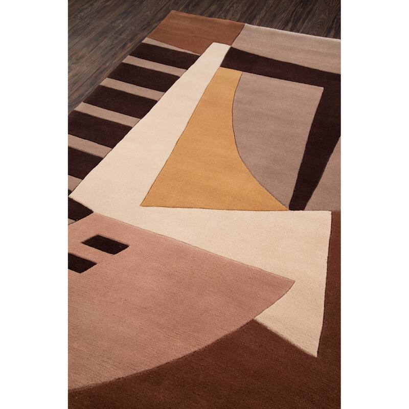 Momeni New Wave Hand Tufted New Zealand Wool Contemporary Geometric Area Rug