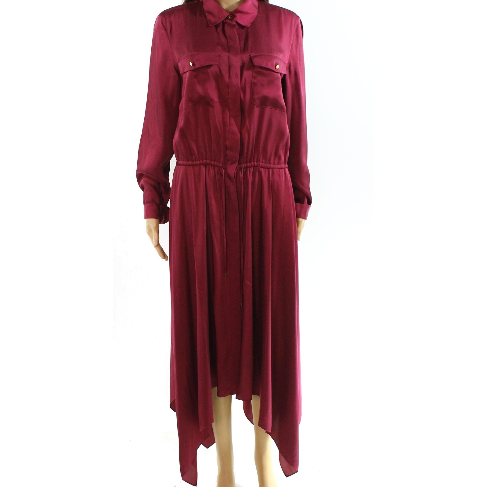 ralph lauren red shirt dress