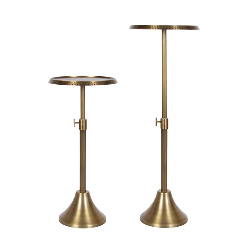 Kate and Laurel Sanzo Adjustable Metal Drink Table