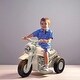 preview thumbnail 19 of 22, 6V Toddler Ride-On Bubble Motorcycle with Music, LED Headlight, 3 Wheels, 2MPH Electric Motorbike for Kids Ages 2-5