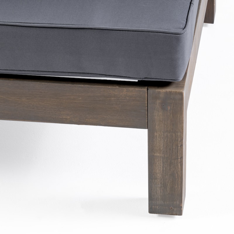 Oana Outdoor 6-seat Acacia Sectional Sofa / Club Chair Set by Christopher Knight Home