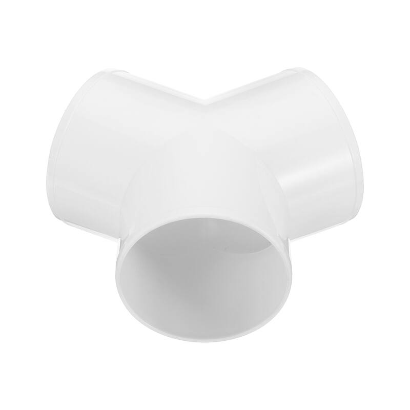 4 Inch 3 Way Duct Splitter Y Connector Air Vent Duct Connector - White