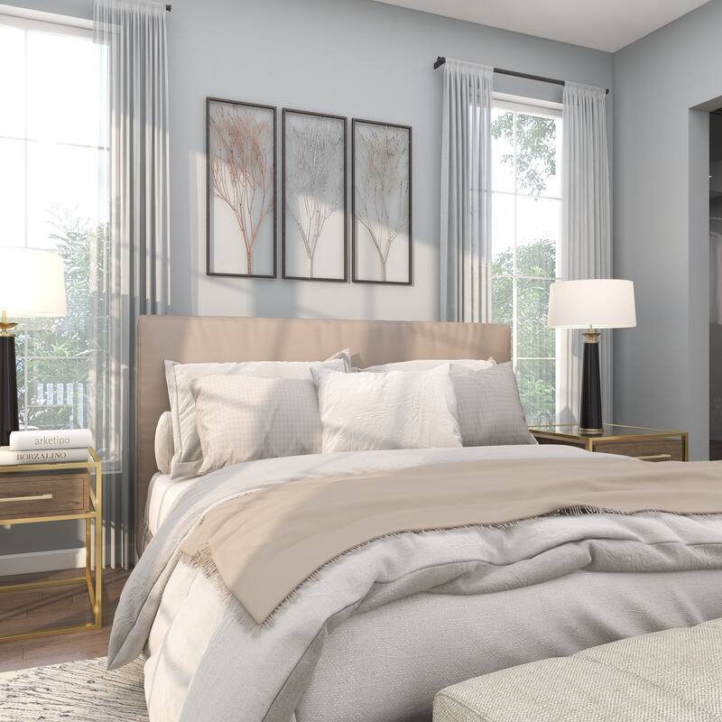 Black Metal Branch Tree Home Wall Decor with Metallic Copper, Silver, and Gold (Set of 3)