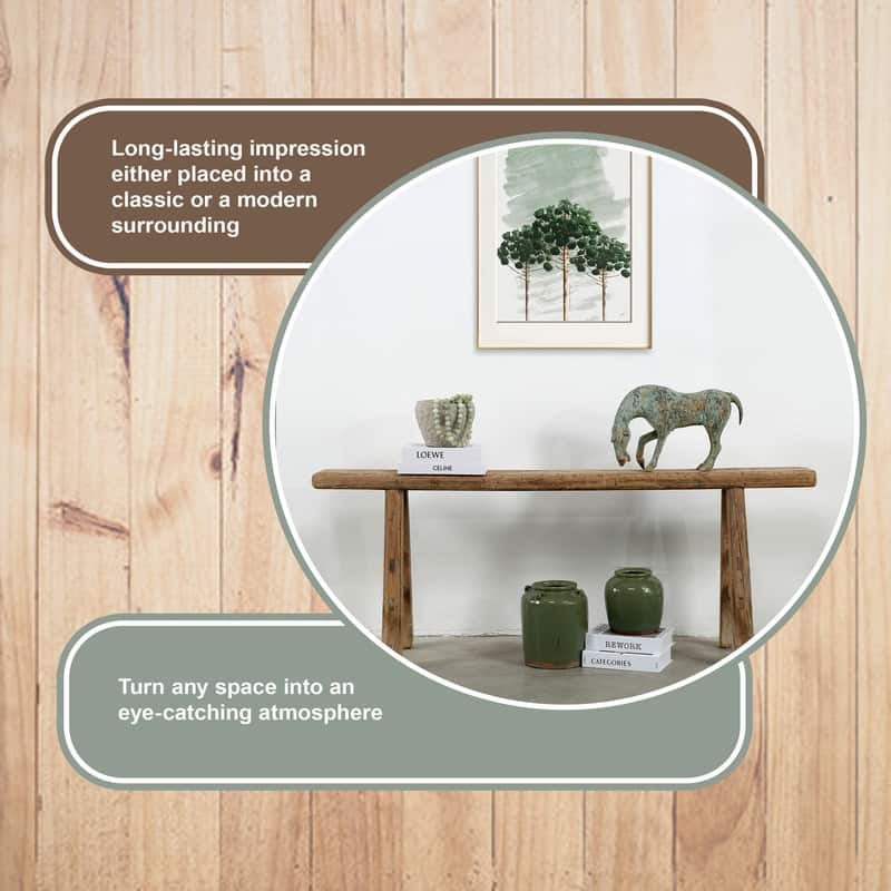 Vintage Noodle Bench Weathered Natural (size and finish vary)