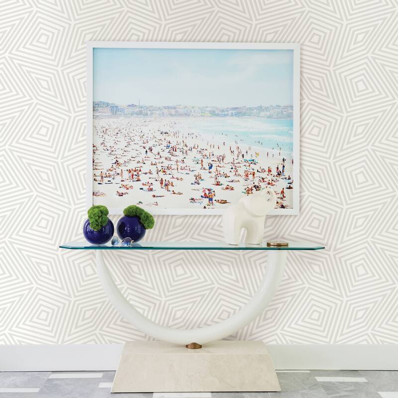 A-Street Prints Platinum Kaleidoscope Wallpaper - N/A