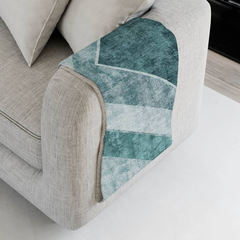 Premium Machine Washable Casual Contemporary Sherpa Throw Blanket