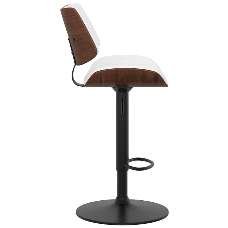 WYNDENHALL Annie Mid Century Modern Adjustable Bar Stool - 20.5"D x 19.7"W x 36.22 - 44.09 "H