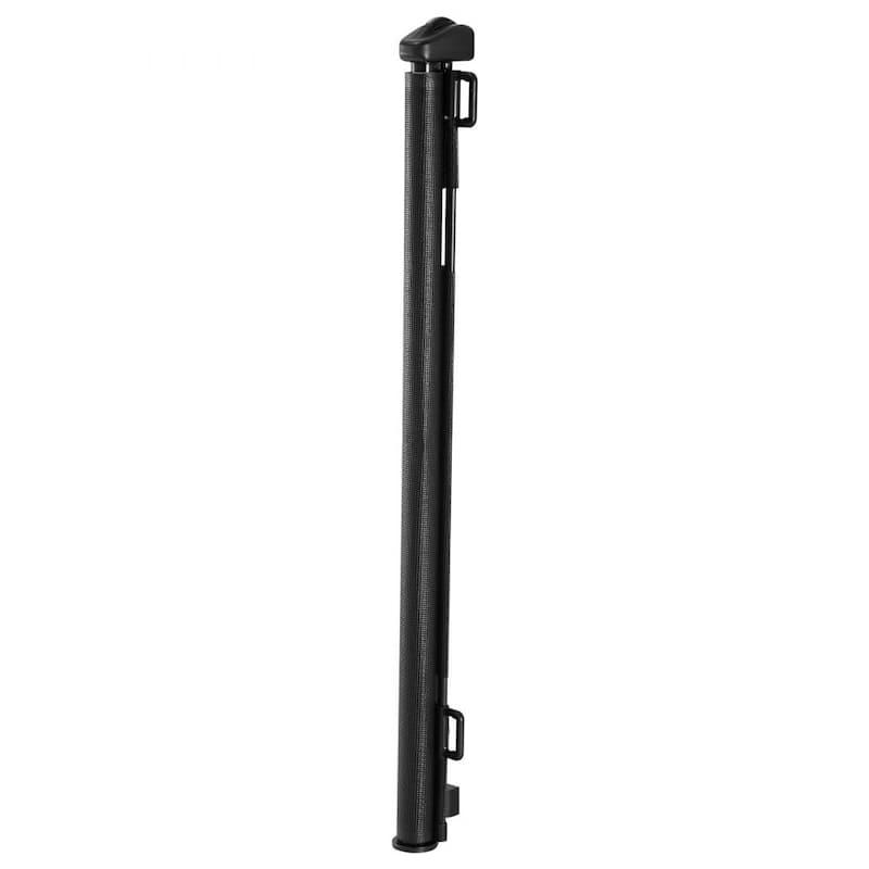 Retractable Baby Gate with Escape-Proof Bottom Hook and Mesh Design for Kids and Pets Safety