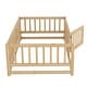 preview thumbnail 20 of 20, Twin Size Floor Bed, Montessori Floor Bed with Fence and Door, Kids Montessori Bed Twin Size