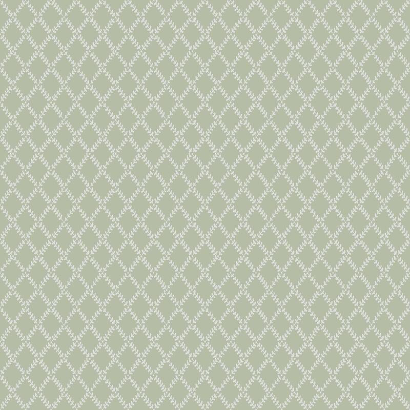 A-Street Prints Trevor Moss Leaf Trellis Wallpaper