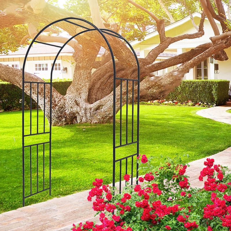 Metal Garden Arch Climbing Plants Support Rose Arch Outdoor