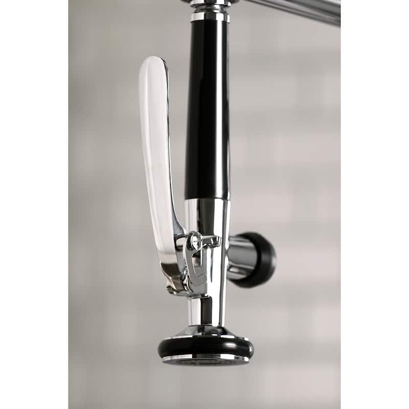Continental Single-Handle Pre-Rinse Kitchen Faucet in Brushed Nickel