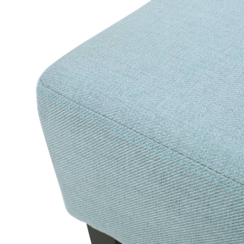 High Barstool Set of 2, Wood Frame Upholstered Dining Chair, Backless Counter Chair, Living Room Lounge Entertainment Chair