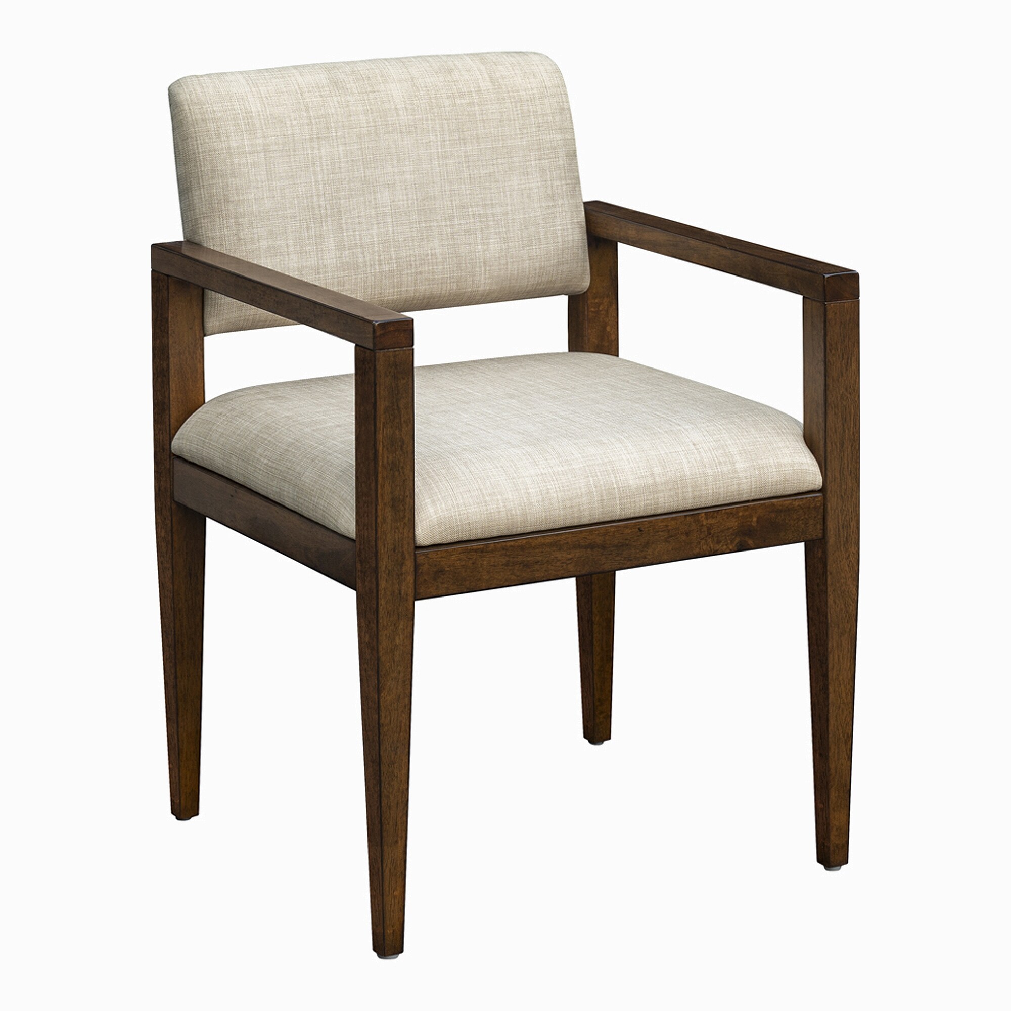 Upholstered Dining Chairs with Arms,Set of 2 - Beige - Bed Bath
