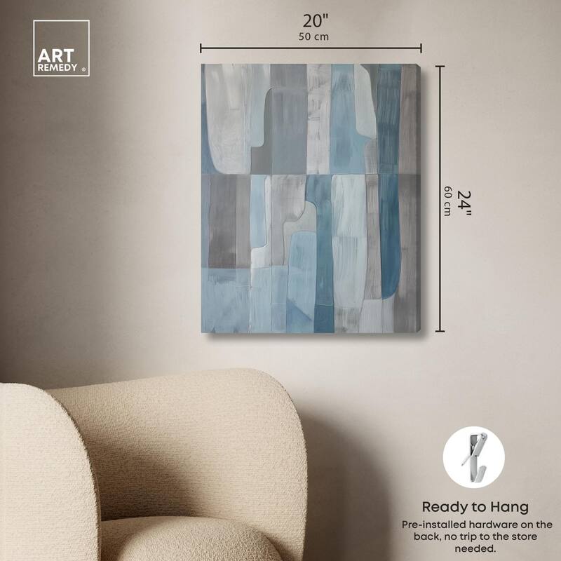 Tessellated Tones II Canvas by Art Remedy, Gallery Wrapped