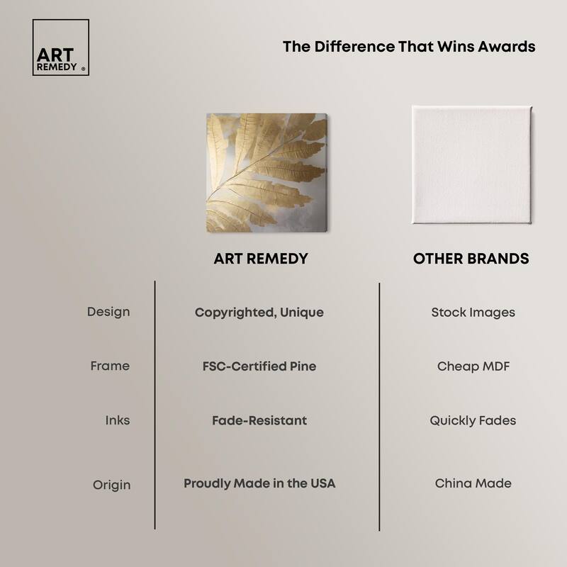 Golden Canopy (I) Canvas by Art Remedy, Gallery Wrapped
