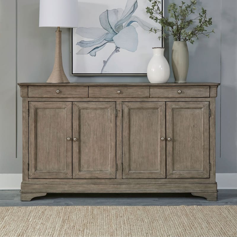 Morrow Bay Wirebrushed Hall Buffet - Sandy Taupe