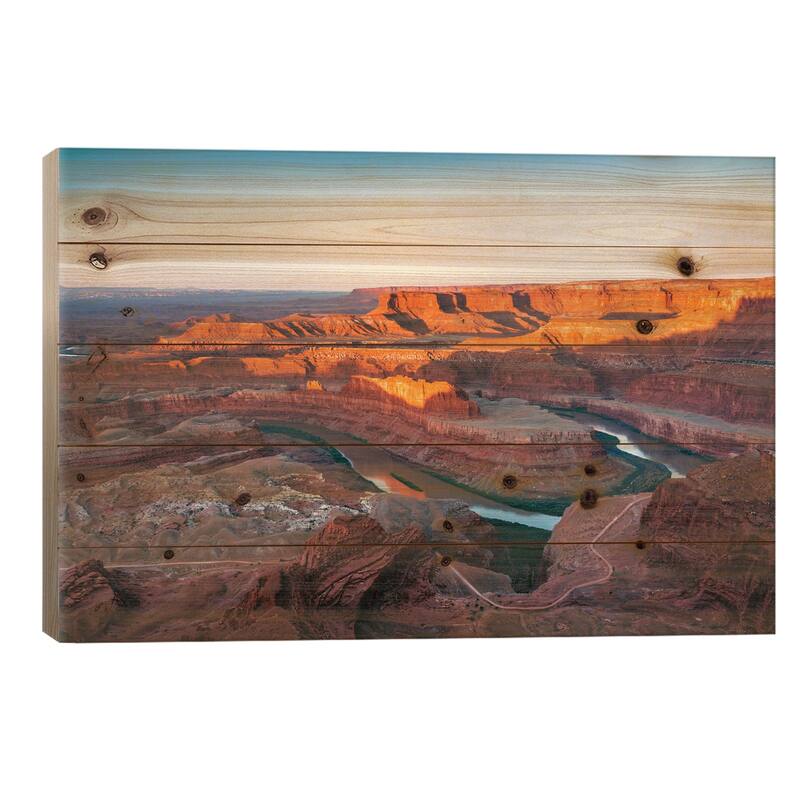 Sunrise, Dead Horse Point State Park, Utah, USA Print On Wood by Matteo Colombo - Multi-Color - 26x40x1.5