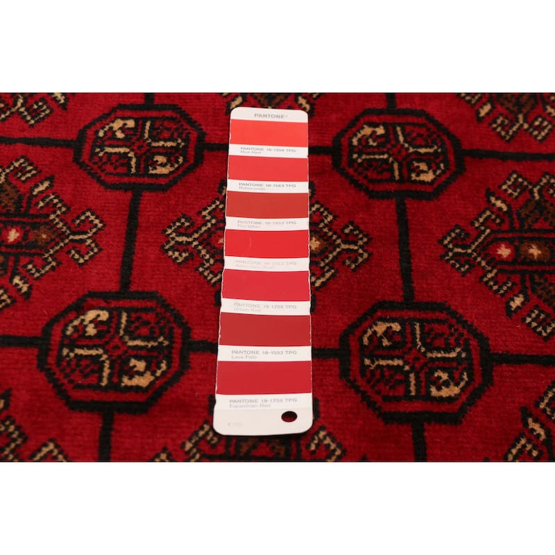 Teimani Red Rug 3'11" x 6'7" - 3'11 x 6'7
