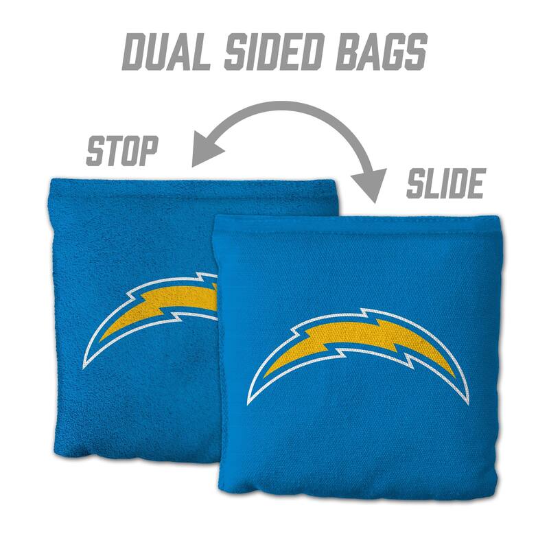 Los Angeles Chargers NFL Dual Sided Pro Stop & Slide Cornhole Bags
