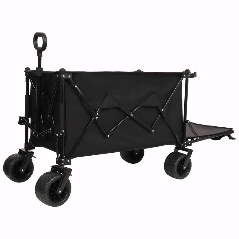 Heavy-Duty 480lbs Capacity Beach Wagon Cart with Large All-Terrain Wheels