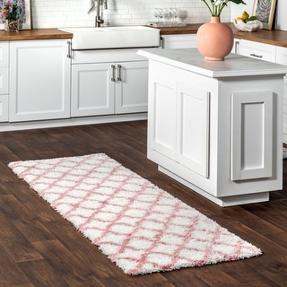 Nuloom Nelda Trellis Kids Shag Area Rug