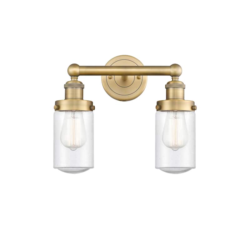 Innovations Lighting 616-2W-10-16 Dover Vanity Dover 2 Light 16" Wide - Brushed Brass / Seedy