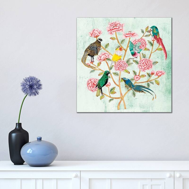 iCanvas "Minty Chinoiserie II" by Melissa Wang Canvas Print - 18x18x1.5