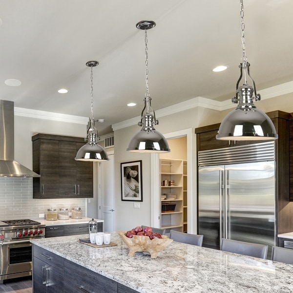 Silver Metal Pendant Hanging Light Fixture Chrome Bed Bath Beyond 32401914