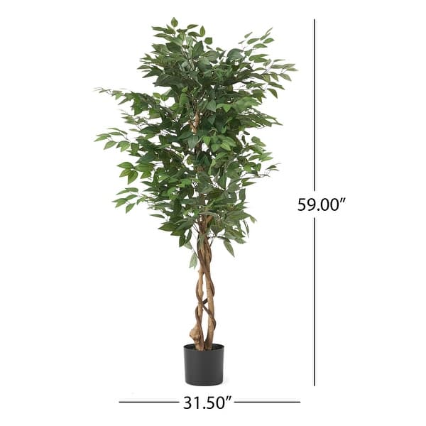dimension image slide 1 of 3, Harney Artificial Ficus Tree by Christopher Knight Home