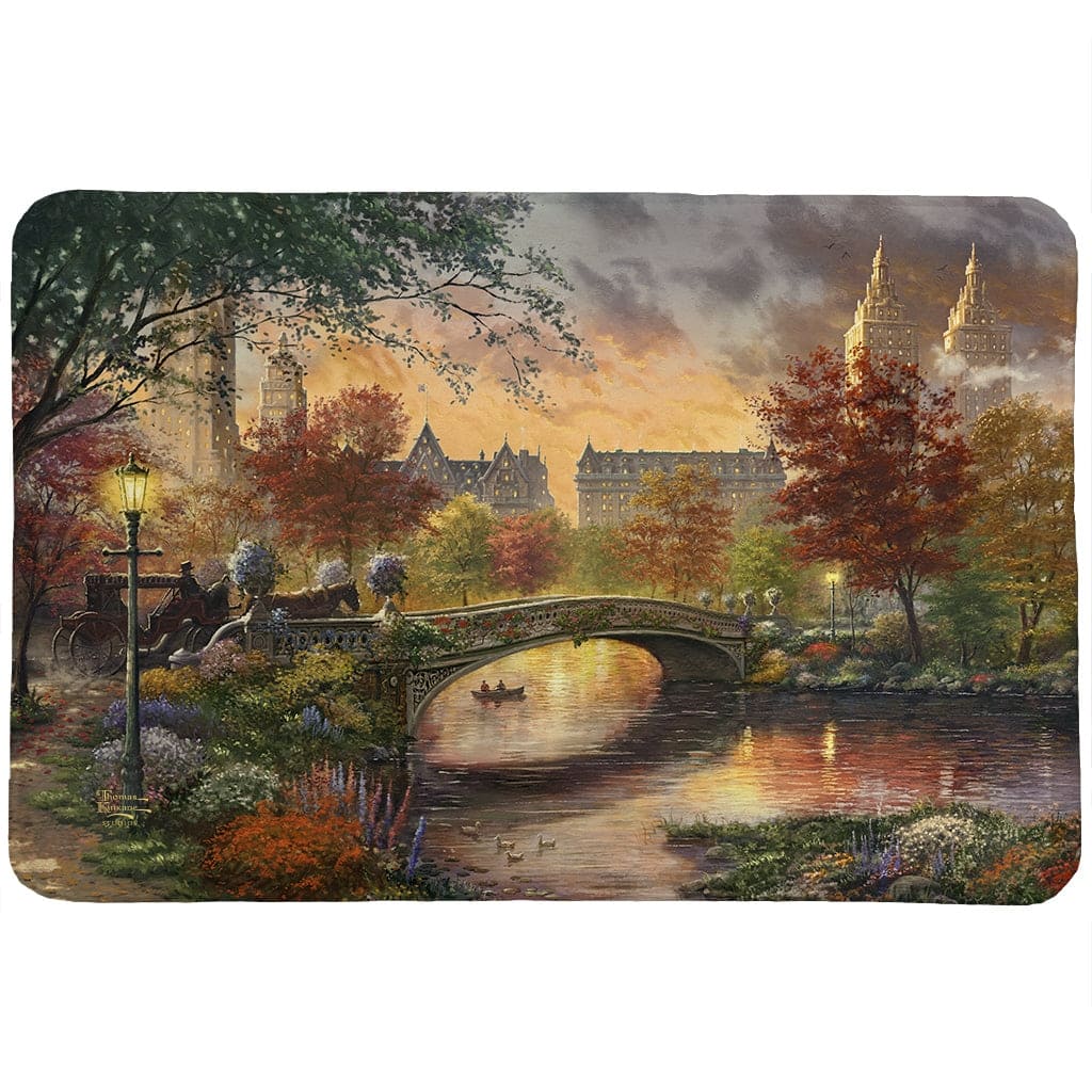 Thomas Kinkade Autumn in New York Memory Foam Rug by Laural Home