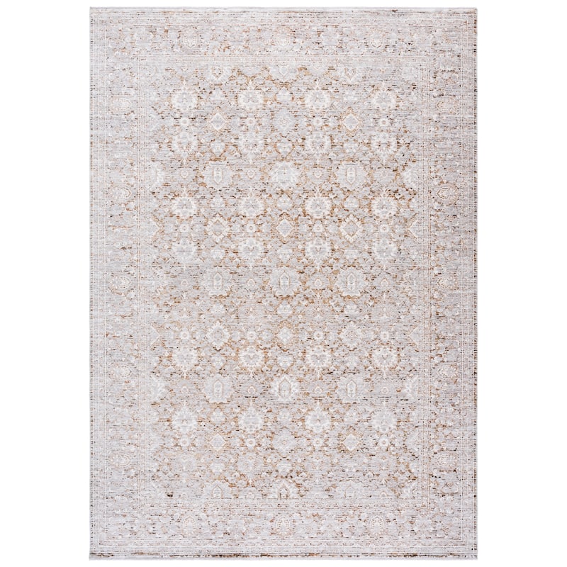 SAFAVIEH Garnet Vessena Floral Rug - 9' x 12' - Grey/Gold