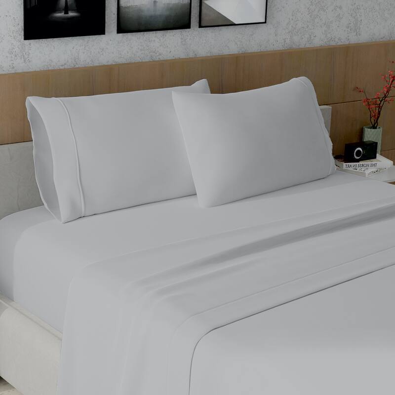 Purity Home 400TC 100% Cotton Super-Soft Pillowcase Set