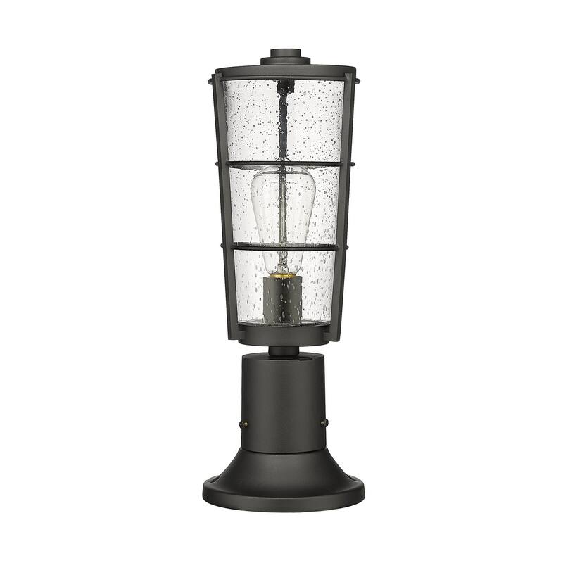 Z-Lite Helix 18" Tall Outdoor Pier Mount Post Light