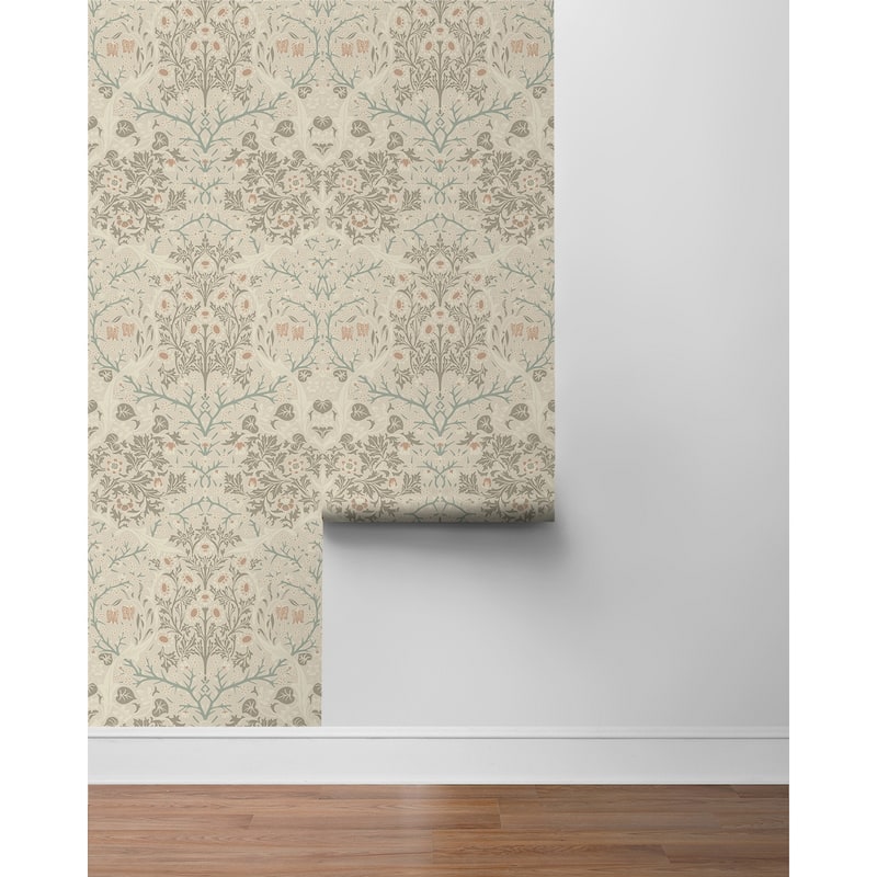 NextWall Victorian Garden Floral Peel and Stick Wallpaper