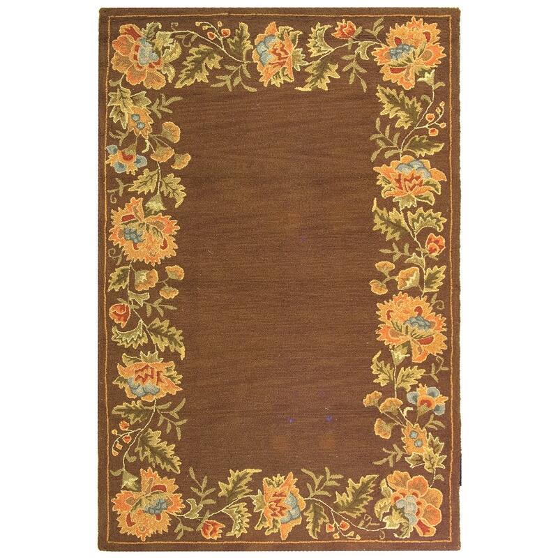 SAFAVIEH Handmade Berkeley Delphine Botanical Wool Rug