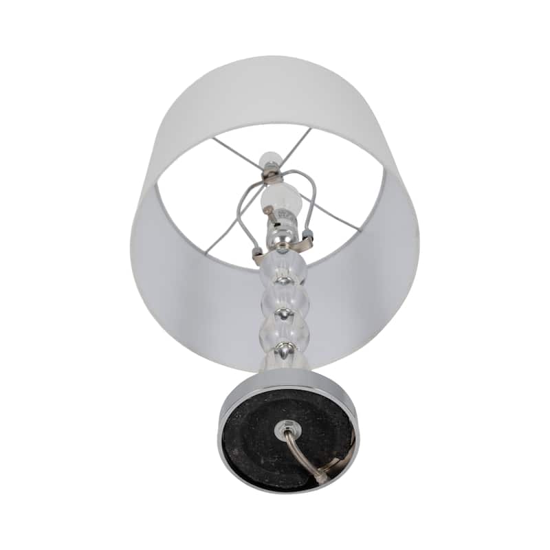 Sagebrook Home Set of 2 Crystal Silver Table Lamps - 12" x 12" x 22"